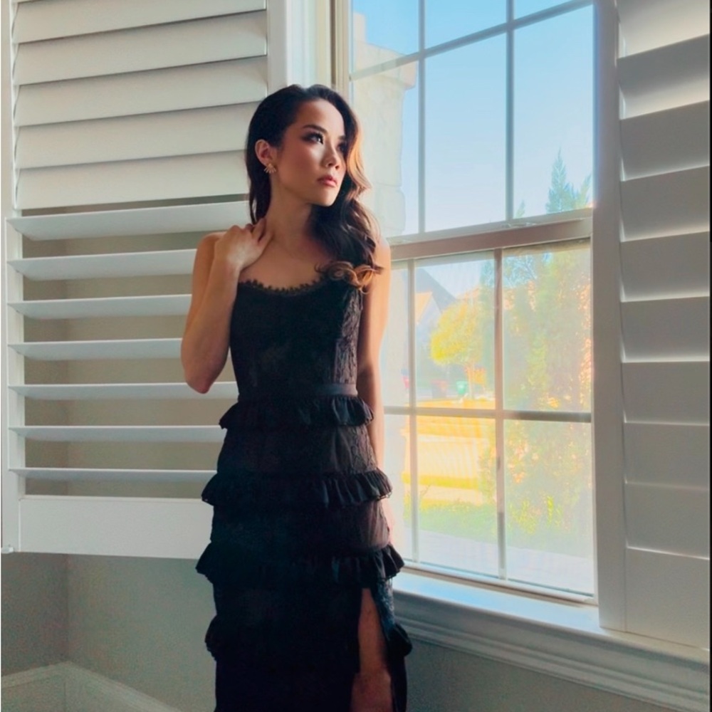 V. Chapman Black Maxi Dress